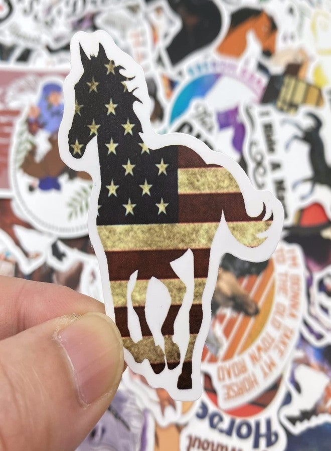 AOWDIAO 100 Pcs Horse Stickers Pack, Waterproof Vinyl Stickers for Water Bottle, Laptop, Horse Party Favors & Gifts for Girls, Women, and Kids - Image 5